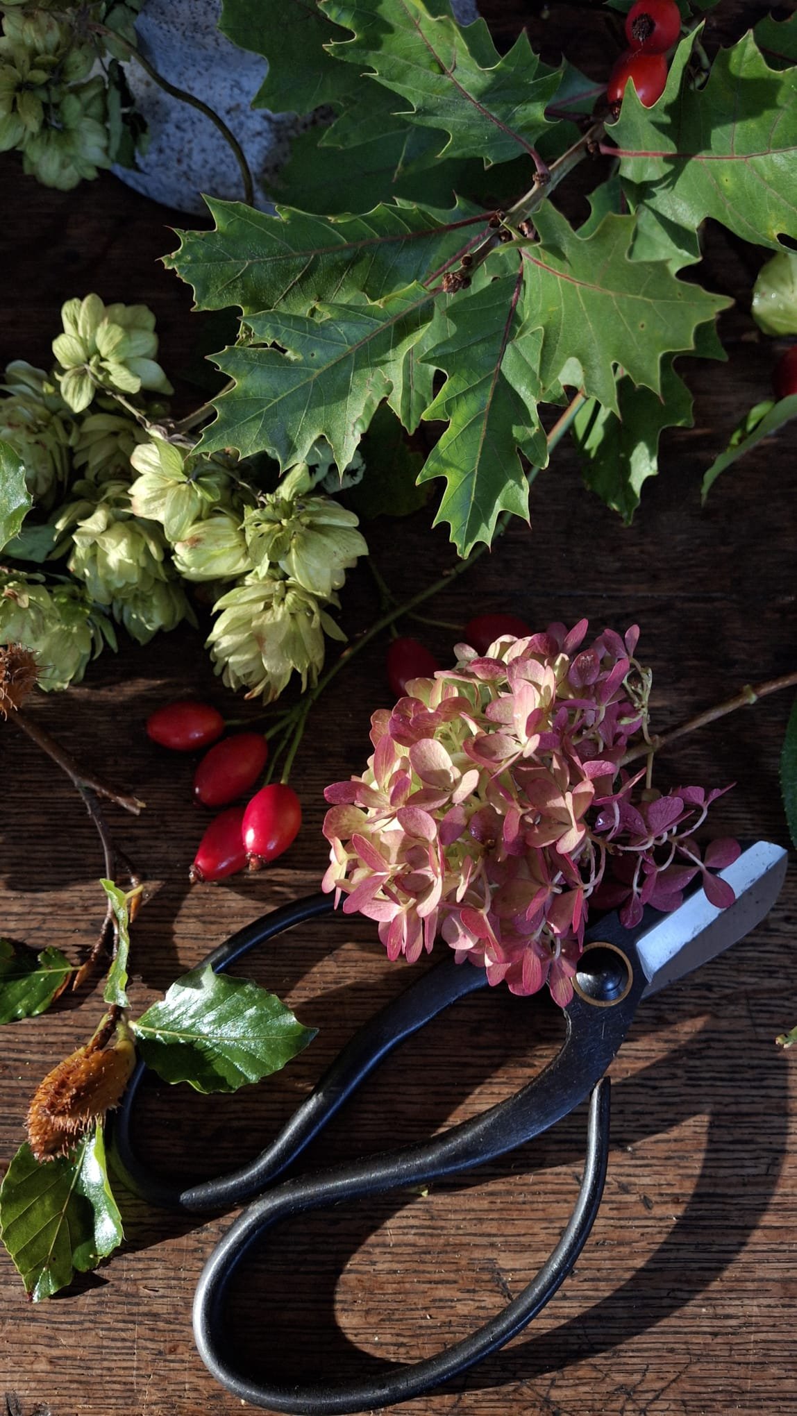 Autumn table centre arrangement workshop